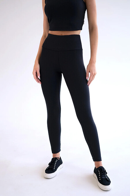 Женские леггинсы из рубчика Fit Черные - #8034249