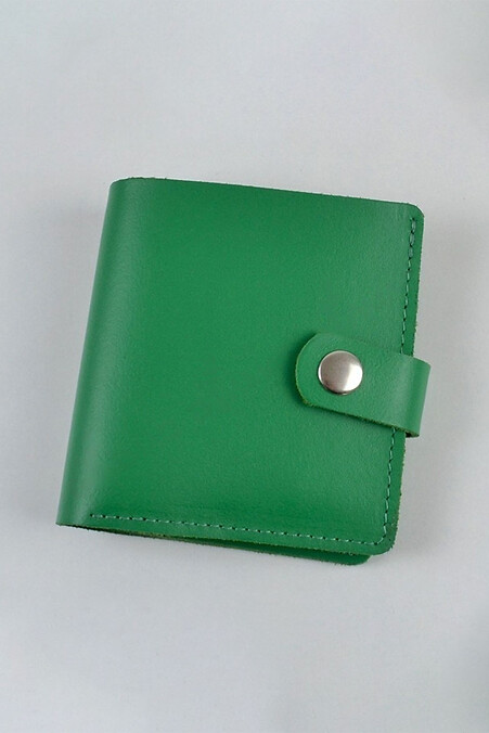 Leather wallet "Spring". Wallets, Cosmetic bags. Color: green. #8046249