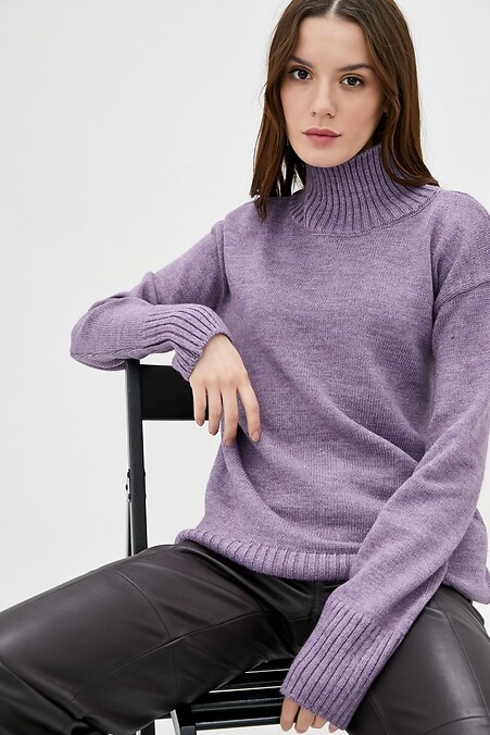 Свитер женский. Кофты и свитера. Цвет: фиолетовый. #4038259