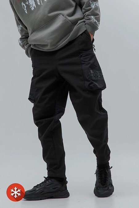 Frost winter pants. Trousers, pants. Color: black. #8037265