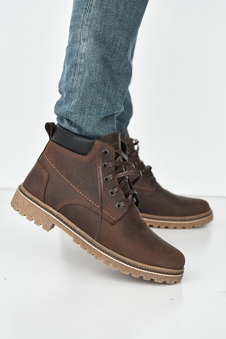 Чоловічі черевики. Черевики. Колір: коричневий. #8019267
