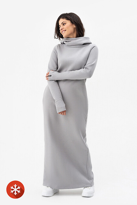 Dress SALLI-F1. Dresses. Color: gray. #3041268