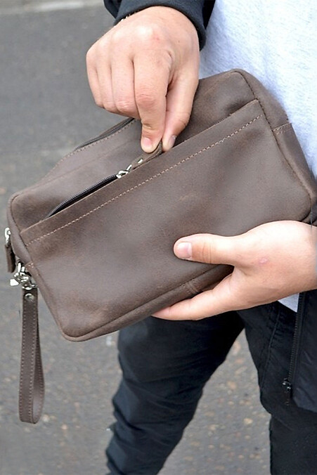 Men's handbag "Retro. Wallets, Cosmetic bags. Color: brown. #8046271