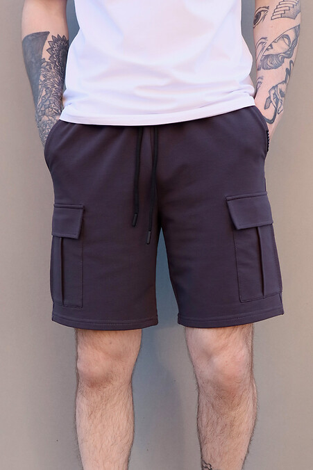 Cargo shorts. Shorts. Color: gray. #8031274