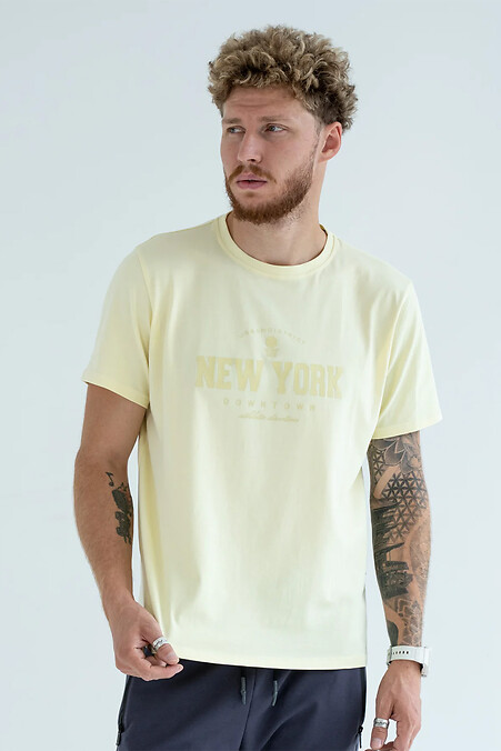 T-shirt męski New York Lemon - #8034276