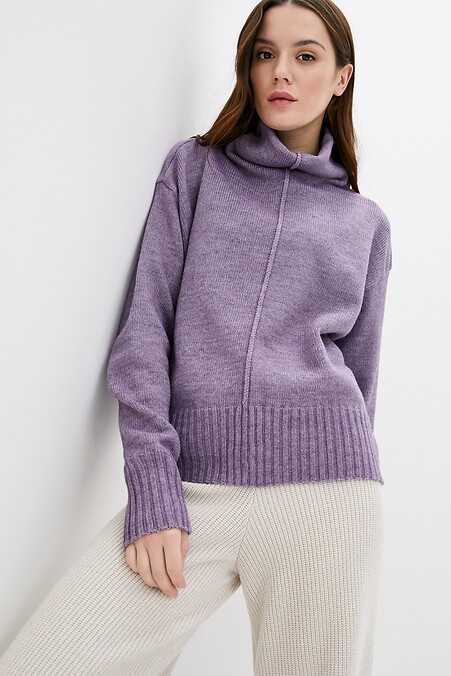 Свитер женский. Кофты и свитера. Цвет: фиолетовый. #4038277