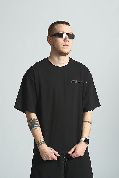 Oversized T-shirt OGONPUSHKA 2000. T-shirts. Color: black. #8043279