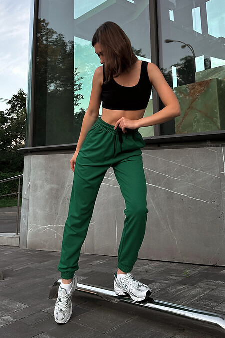 Lina women's pants. Trousers, pants. Color: green. #8031280