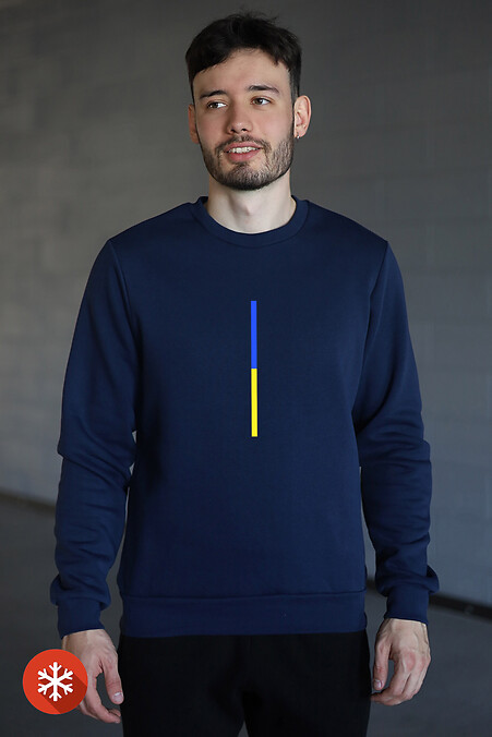 Warmes Sweatshirt „Flag_line“. Sweatshirts, Sweatshirts. Farbe: blau. #9001280