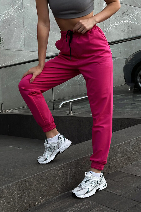 Lina women's pants. Trousers, pants. Color: pink. #8031282