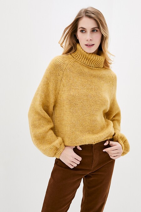 Women's sweater. Jackets and sweaters. Color: yellow. #4038287