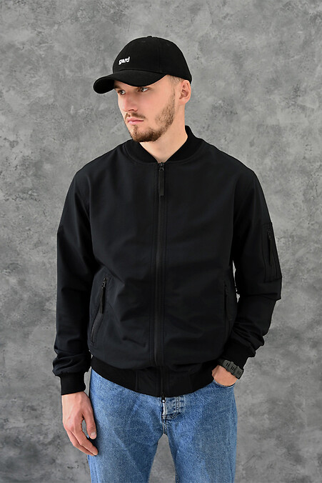 Bomber jacket CLASSIC I black 2/21. Outerwear. Color: black. #8011287
