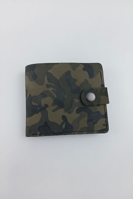 Leather wallet "Crazy" camouflage - #8046287