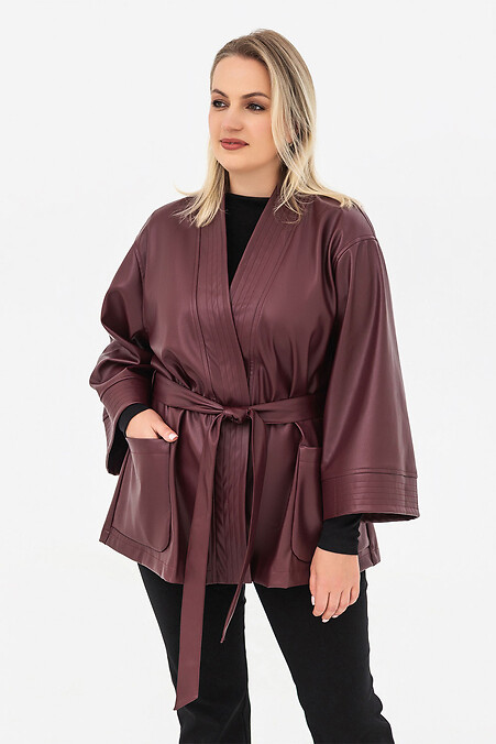 Square Cardigan Burgundy - #3044296