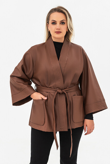 Square Cardigan Brown - #3044297