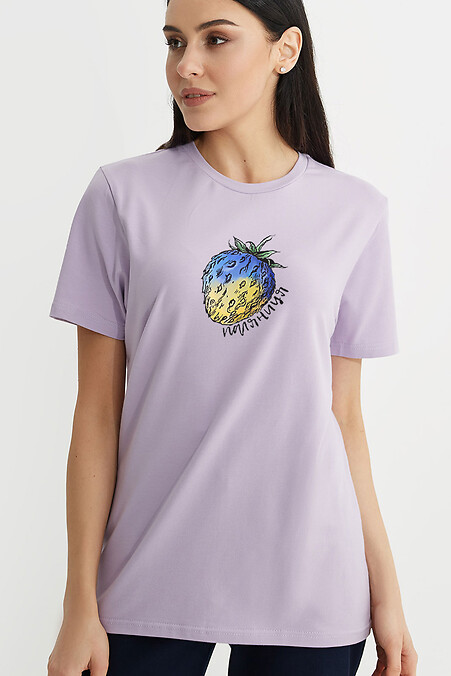 Koszulka PALYANITSYA_L. T-shirty. Kolor: purpurowy. #9000312
