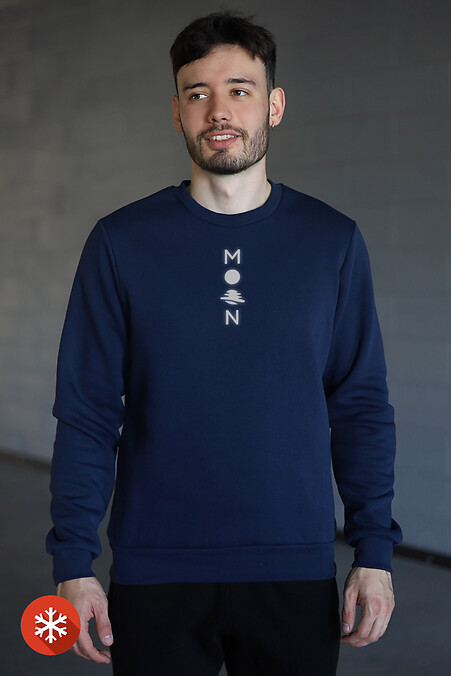 Warmes Sweatshirt MOON Reflective. Sweatshirts, Sweatshirts. Farbe: blau. #9001313