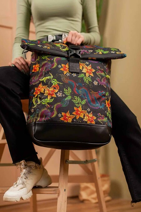 Rolltop backpack. Backpacks. Color: black. #8015318
