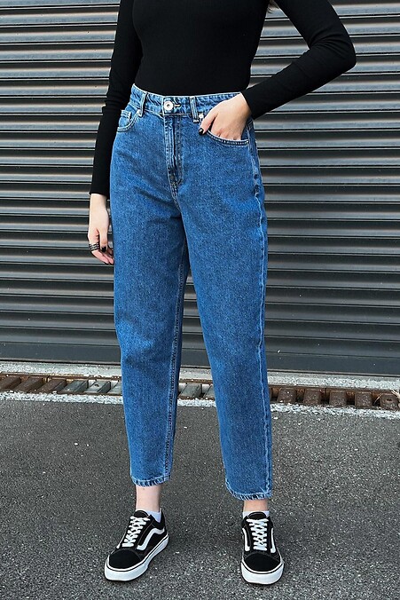 Damskie jeansy MOM Classic - #8031319