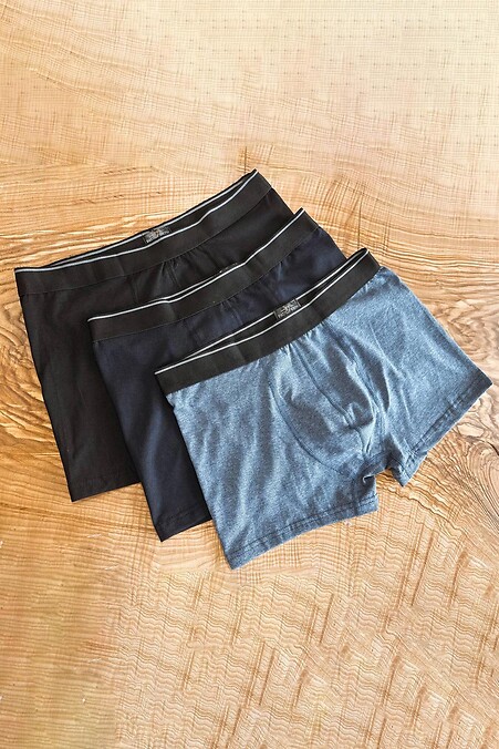 Set of men's briefs (3 pcs.). Underpants. Color: multicolor. #8035321