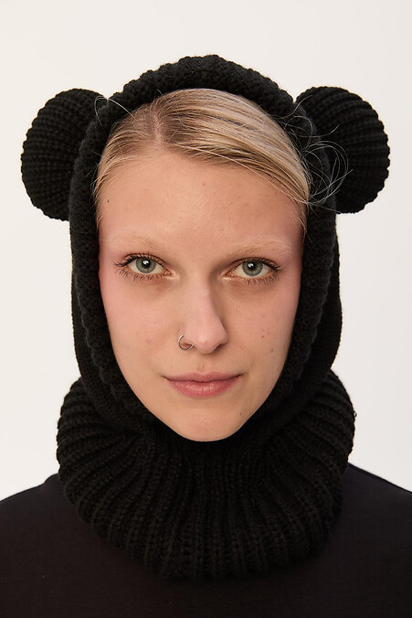 Balaclava-Kragen-Teddy in schwarzer Farbe - #8037322