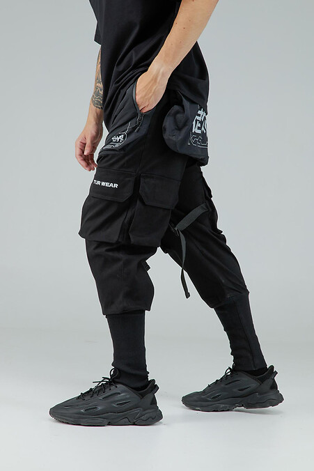Schwarze Hessan-Hose für Herren - #8037323