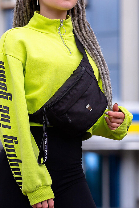 Жіноча Сумка Бананка Барсетка Через Плече  з Принтом Coffee Black - #8055325