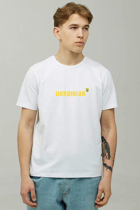 T-Shirt UKRAINIAN. T-Shirts. Farbe: weiß. #9000334