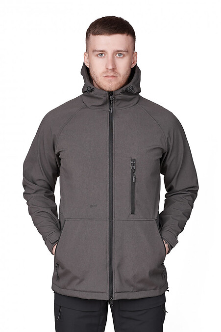 Куртка SOFT SHELL I темно-серый меланж 3/21. Верхняя одежда. Цвет: серый. #8038335