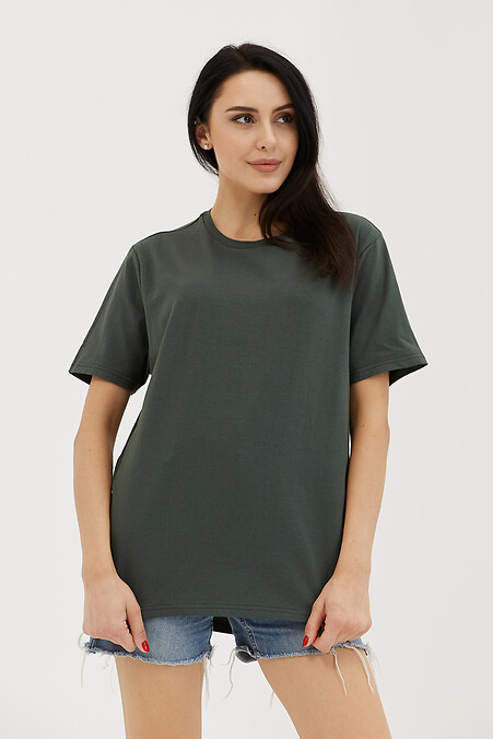 T-shirt LUKSUSOWY. T-shirty. Kolor: zielony. #8000340