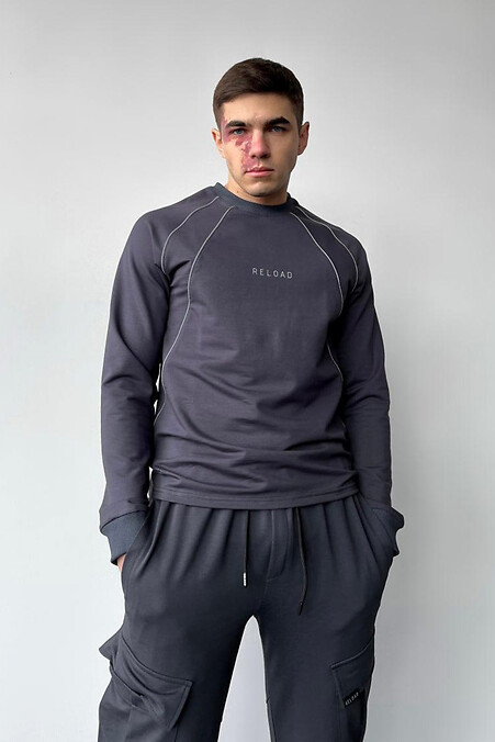 Sweatshirt Reload - Line, graphite. Sweatshirts, sweatshirts. Color: gray. #8031340