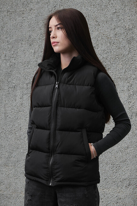 Women's black down vest - #8049340