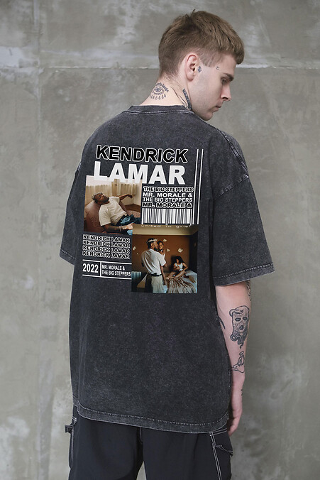 Kendrick Black Washed Oversized T-Shirt - #8056346