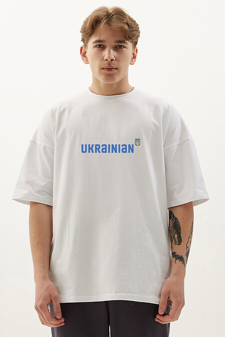 Футболка UKRAINIAN. Футболки, майки. Колір: білий. #9000349
