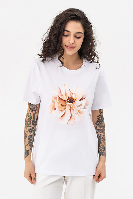 Koszulka Magnolia. T-shirty. Kolor: biały. #9001352