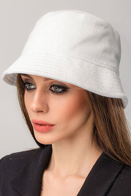 Damska welurowa czapka typu panama - #4496354