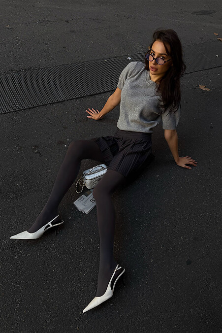 Графітові колготки з мікрофібри - #2040358