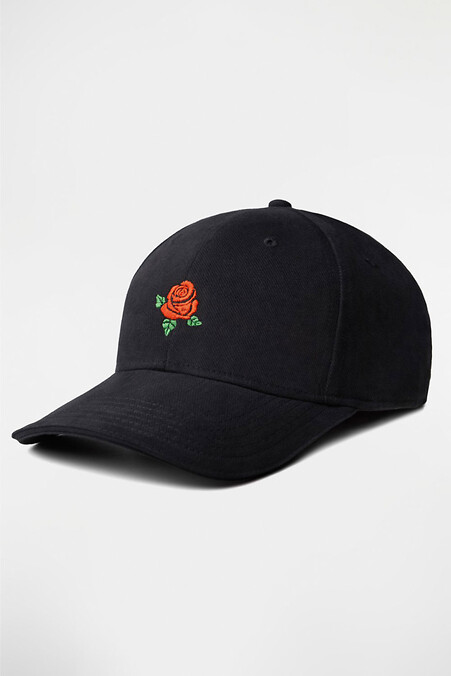 Кепка BASEBALL CAP 1/19 / троянда. Головні убори. Колір: чорний. #8011361