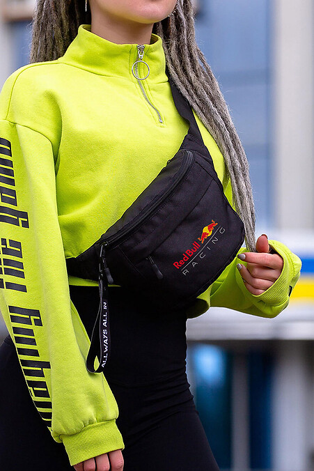 Жіноча Сумка Бананка Барсетка Через Плече  з Принтом RedBull Black - #8055363