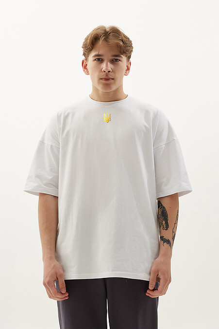 Koszulka PŁASZCZ ZŁOTA. T-shirty. Kolor: biały. #9001367