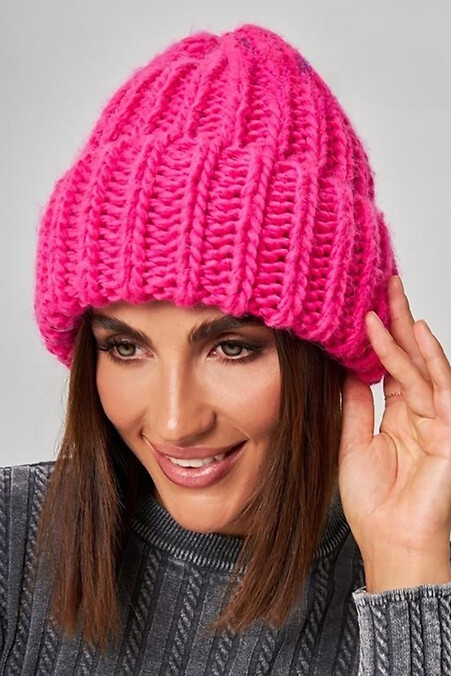 Fuchsia woolen cap - #4496368