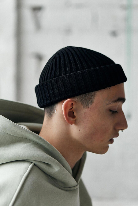 Чоловіча шапка з бавовни "Леон" - #8037377