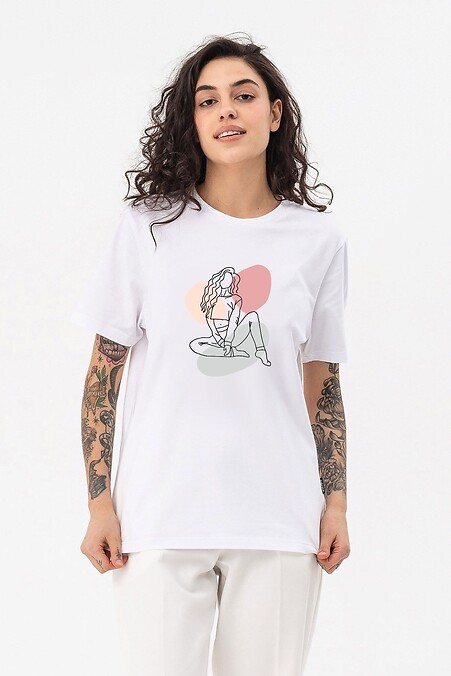 T-shirt Kobieta w - #9001380