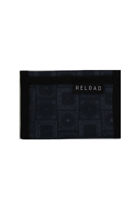 Portfel Reload – nadruk, bandana czarna. Portfele, Kosmetyczki. Kolor: czarny. #8031382