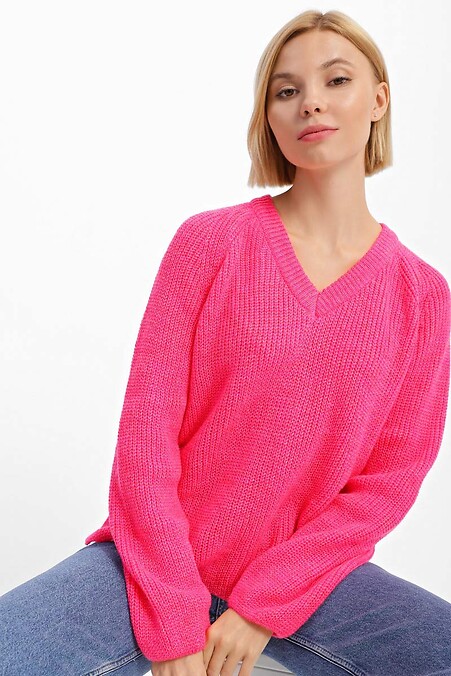 Джемпер жіночій. Кофти і светри. Колір: рожевий. #4038386