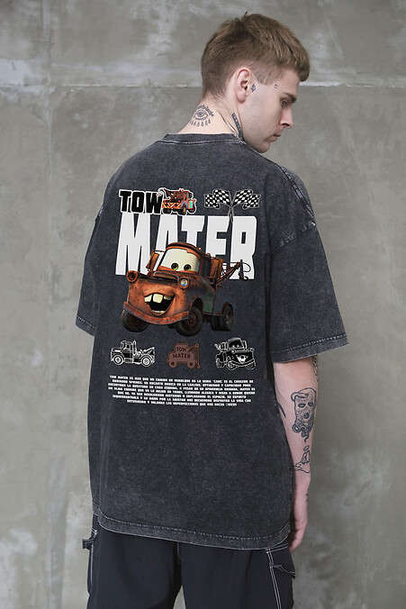 Without Washed with Tow Mater Print Black - #8056388