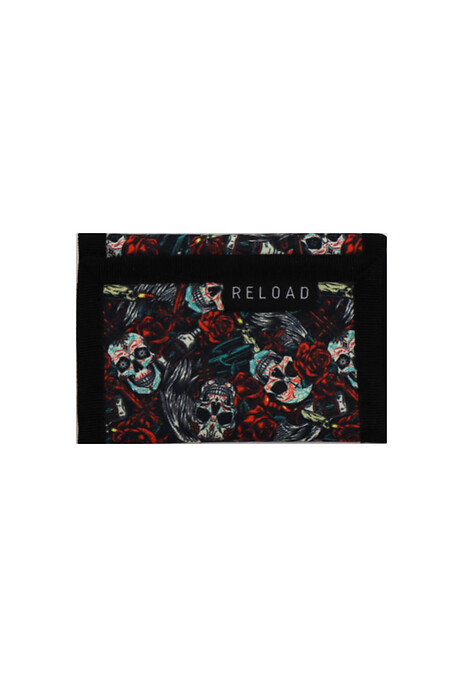 Reload wallet - Print, Sсull&Roses Black. Wallets, Cosmetic bags. Color: black. #8031389