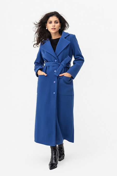 Пальто AGNES. Верхній одяг. Колір: синій. #3041391