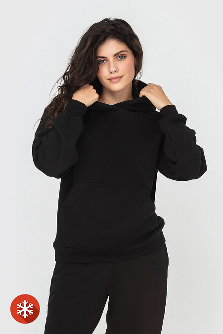 Padded hoodie KAMALA. Sportswear. Color: black. #3041399