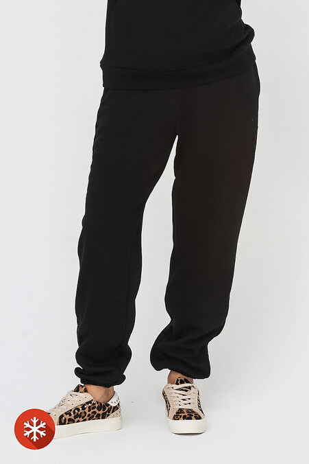 Warm trousers KAMALA. Trousers, pants. Color: black. #3041400